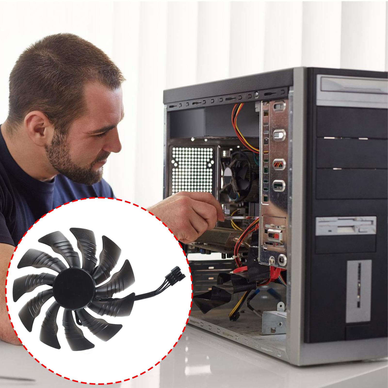 95mm 4Pin Graphics Card Cooling Fan GPU Coolers Replacement Fan For 1080 1080TI Graphics Card Management Accessories