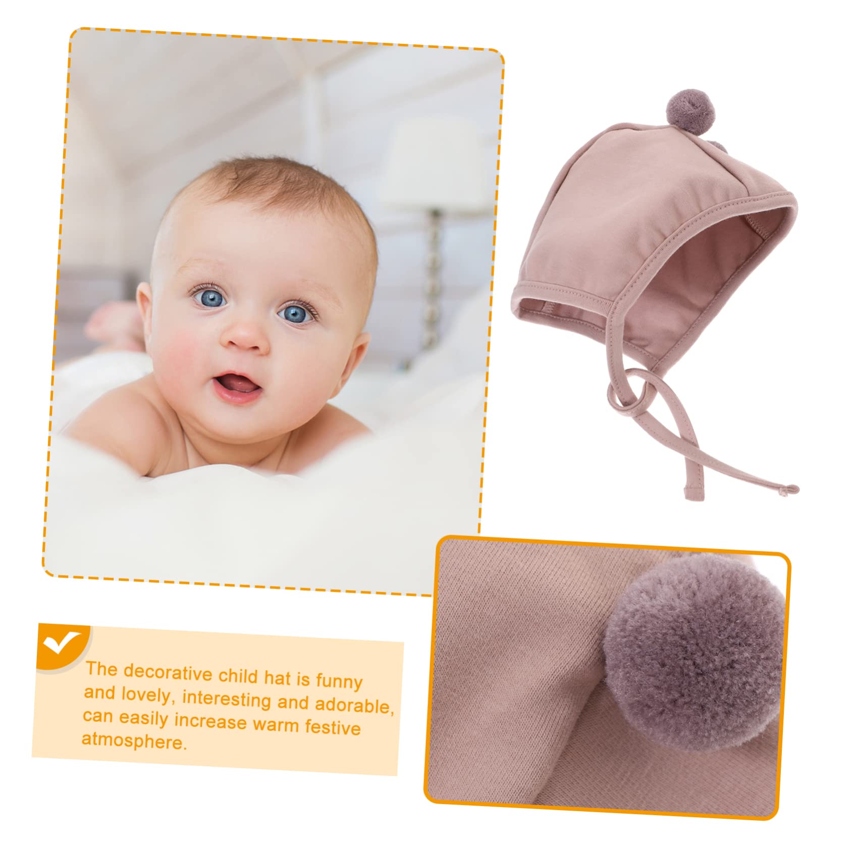 ifundom Sombrero De Bebe Gorro Bebe Sombrero Bebe Gorrito con Orejas Sombreros Calientes Infantiles Gorra Infantil Sombreros Infantiles Gorros Recién Nacidos Algodón