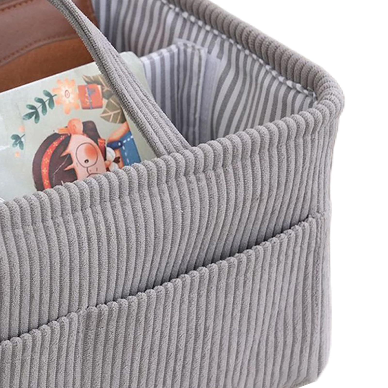Cesta organizadora de pañales, almacenamiento portátil para guardería, mesita de noche, sofá, maletero de coche, soporte de pana para toallitas, biberones de leche, artículos esenciales para bebés
