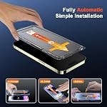 SIBEITU 2 Pack Screen Protector for iPhone 15, 6.1 Inch [Auto Alignment Kit] HD Clear Tempered Glass, 9H Hardness Scratch Resistant Auto Dust Removal Installation, Case Friendly, Sensitive Touch