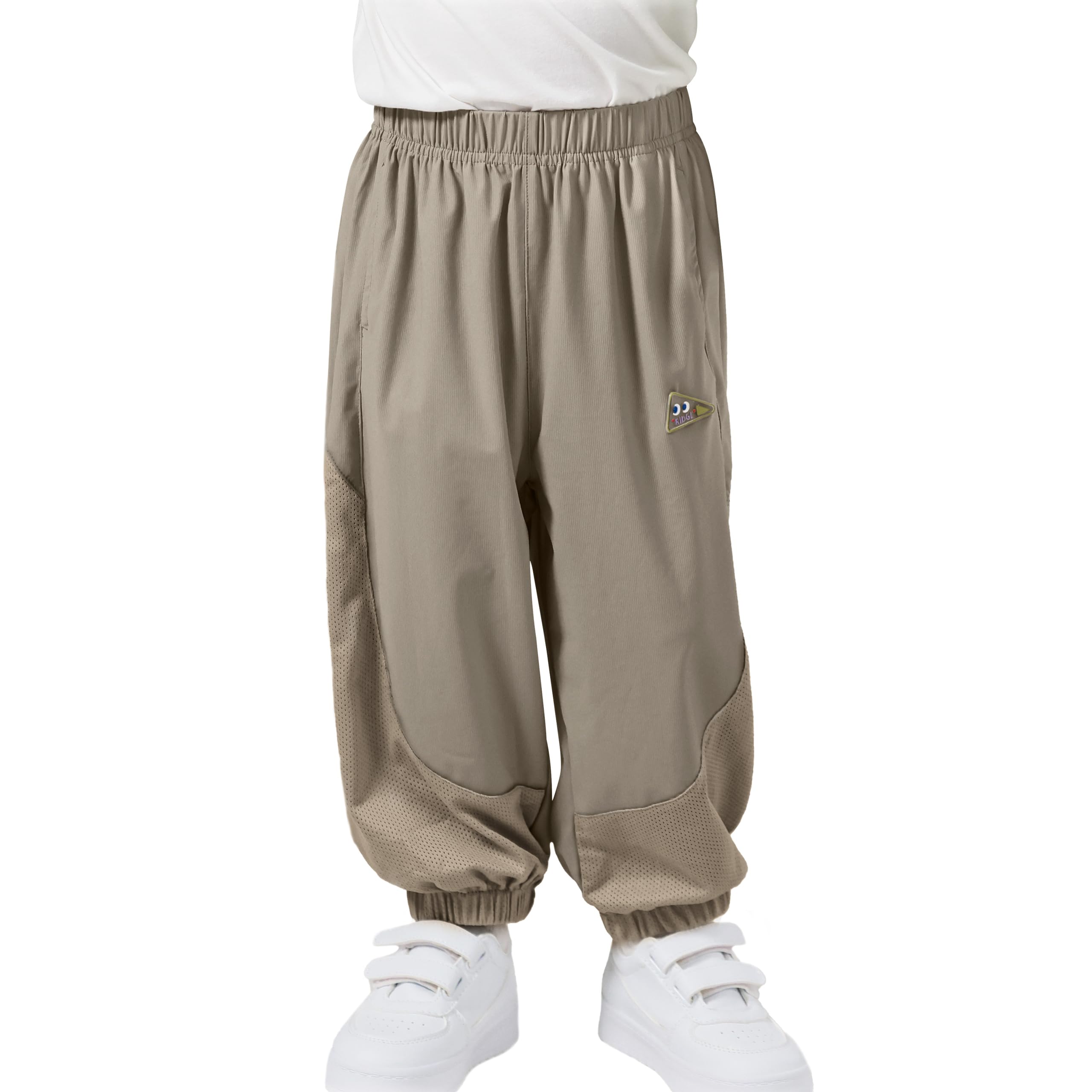 Volunboy Pantaloni da Jogging per Bambini, Jogger Leggeri Traspiranti con Tasche e Vita Elastica per Scuola, Estate, Corsa (Bimbo/Bimba)