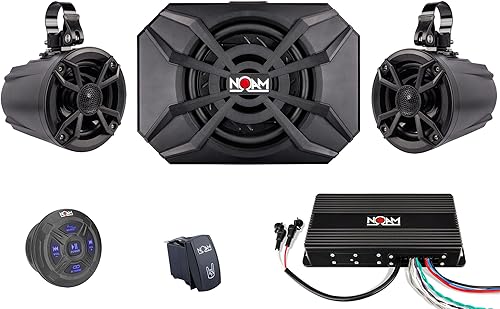 NOAM NUTV5-S V2 - ATVcarrito de golfUTV altavoces impermeables Bluetooth 21 sistema estéreo marino