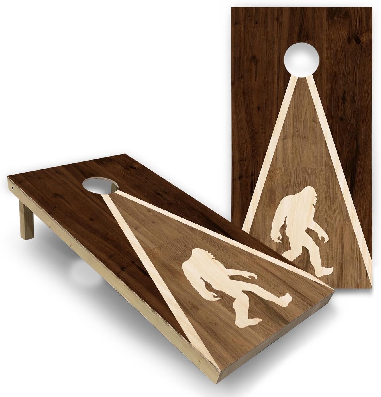 Cornhole Solutions Lightweight Cornhole Boards – Official Regulation 2x4 ft Cornhole Game Set, Wooden Design, 8 Playing Bags, Carrying Case & Tote