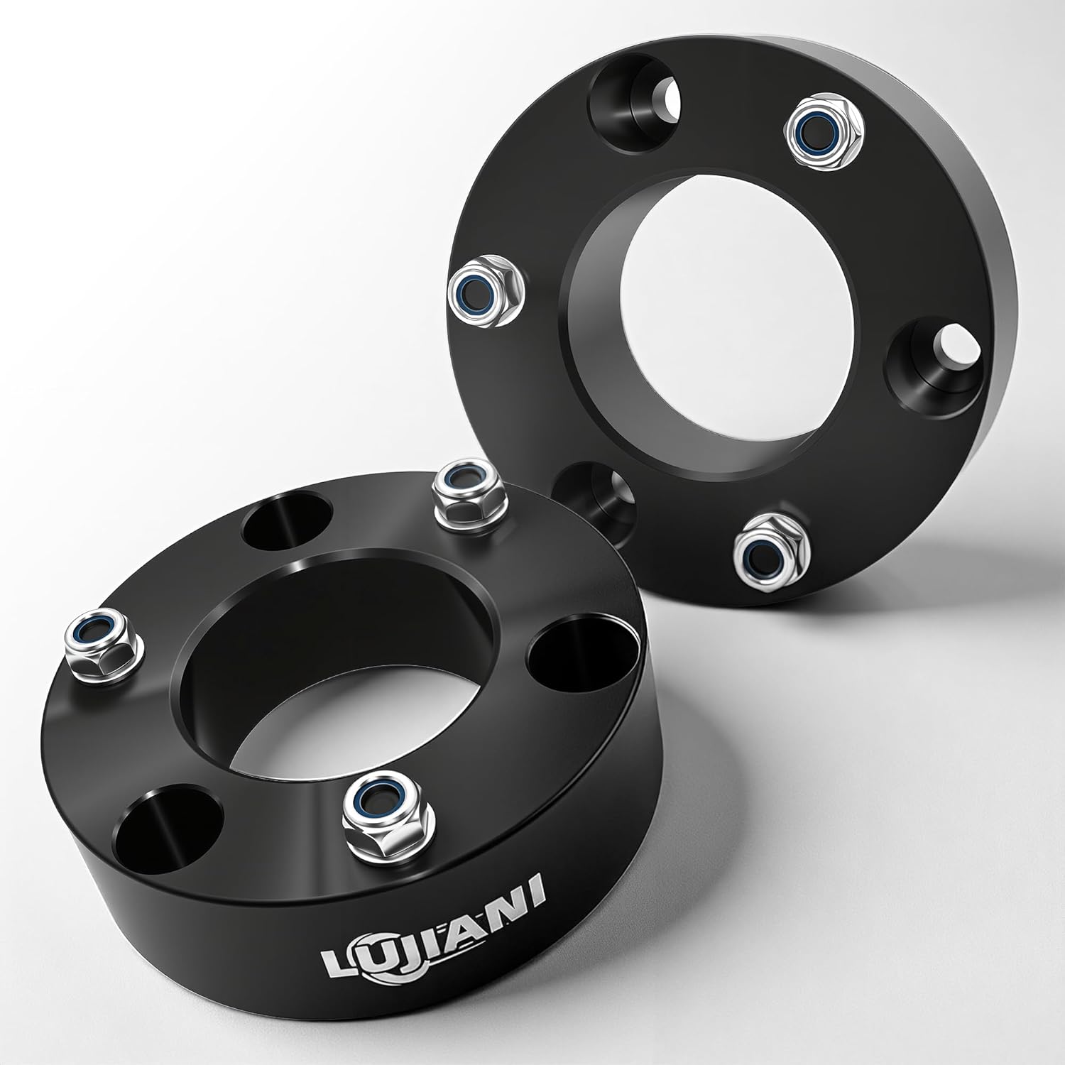 2" Front Leveling Lift Kits for 2007-2024 Silverado 1500/Sierra 1500 (2WD/4WD), Heavy Duty Forged Aluminum Strut Spacers Raise the Pickup 2 Inch, Suspension Level Lift Kit for Shock, 2 Pack