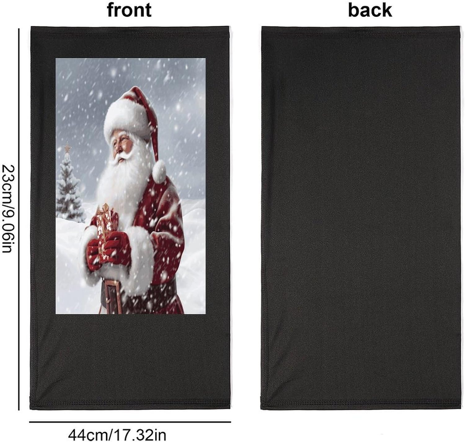Santa Claus Snow Secenry Face Mask for Men Women,Neck Gaiter Sunscreen Breathable,Face Cover for Skiing Fishing Hiking Cycling