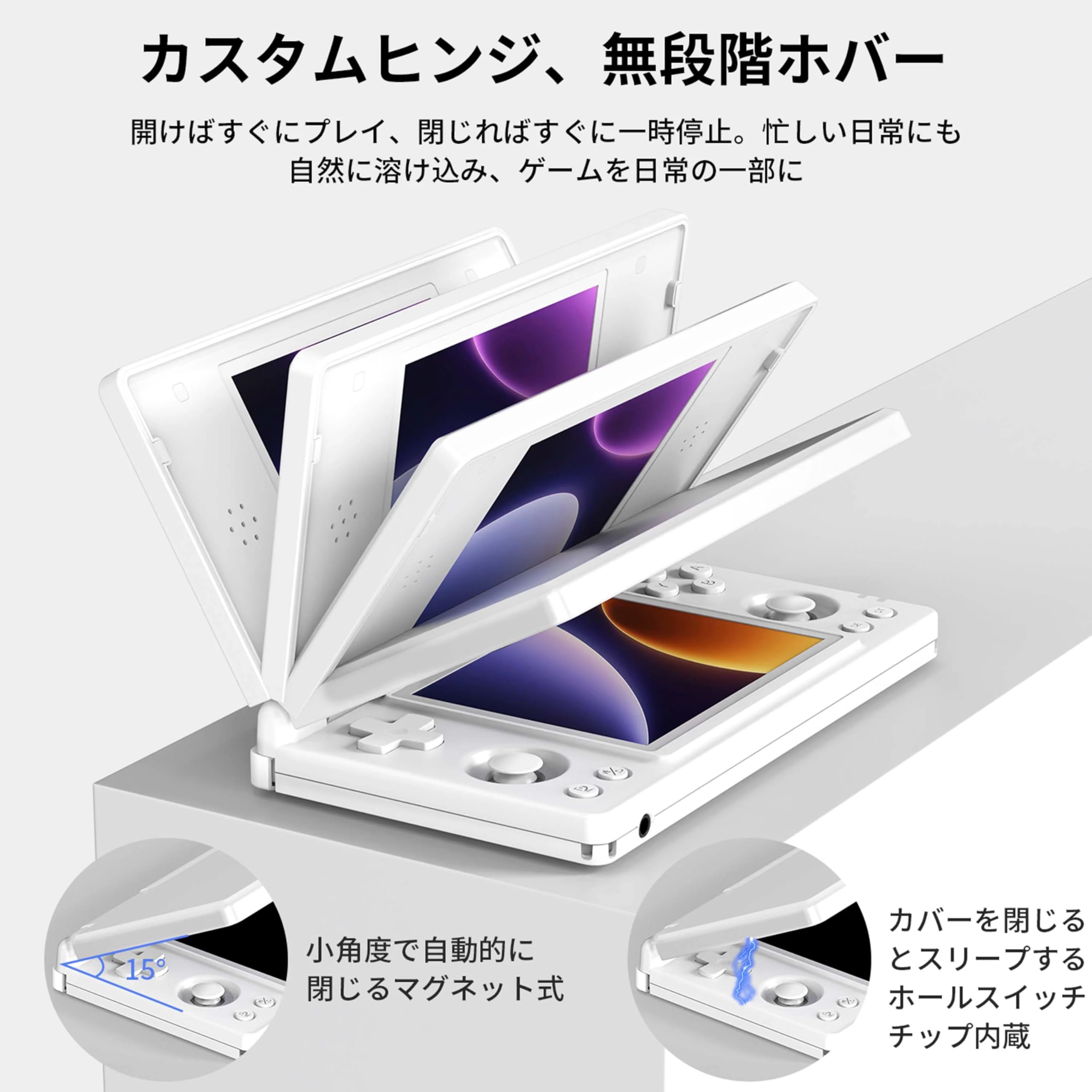 Amazon.co.jp: Anbernic RG DS Whatsko 折畳り式ハンドヘルドゲーム