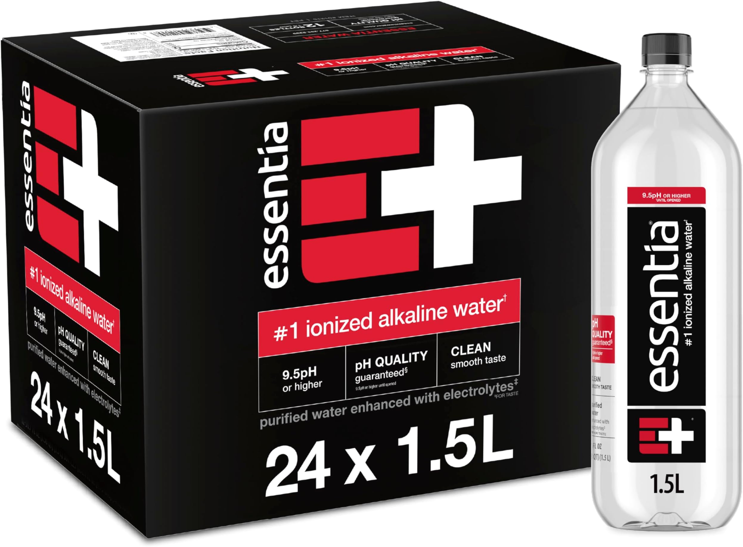 Essentia Water, Water Electrolyte Enhanced, 51 Fl Oz, 12 Pack