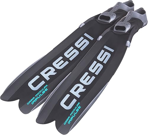 Cressi Gara Modular Impulse Turbo Fins for Freediving with Interchangeable Blades - Designed in Italy