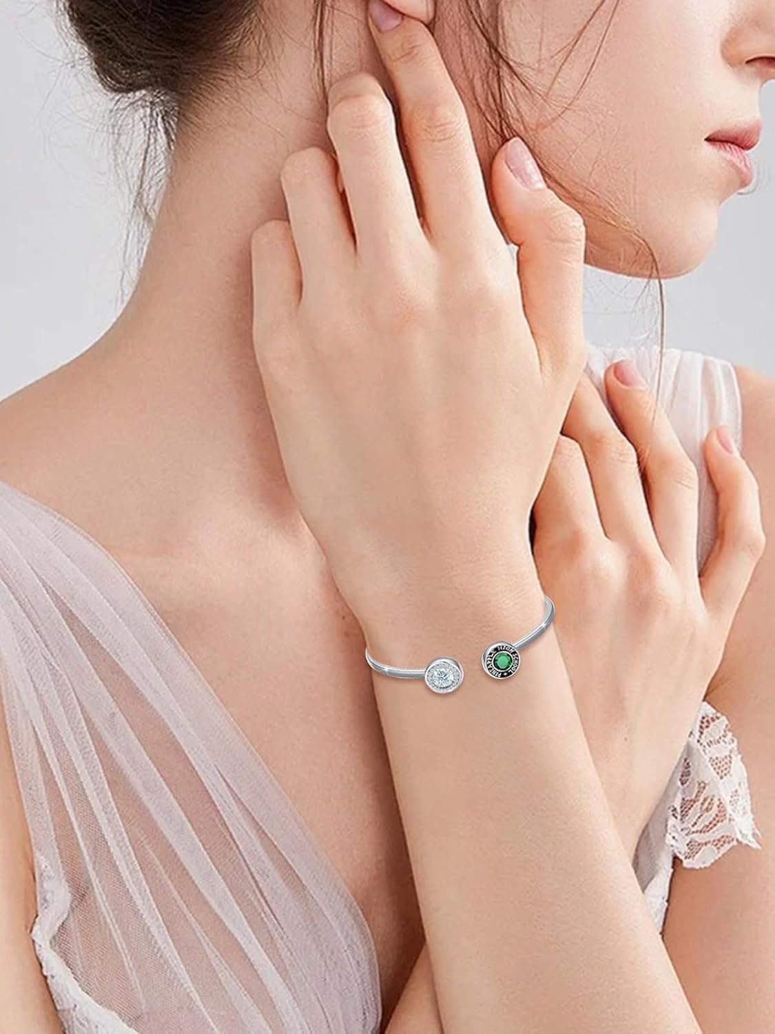 Personalized Graduation Cuff Bracelet for Women 925 Sterling Silver High School College Class Cuff Bracelet Graduation Gifts for Her