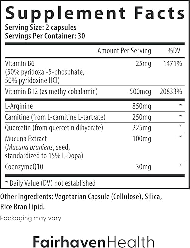 Miniatura 4 de Fairhaven Health MotilityBoost for Men | Prenatal Male Fertility Supplement for Motility Strength | Pre-Conception for Him Includes L-Carnitine,