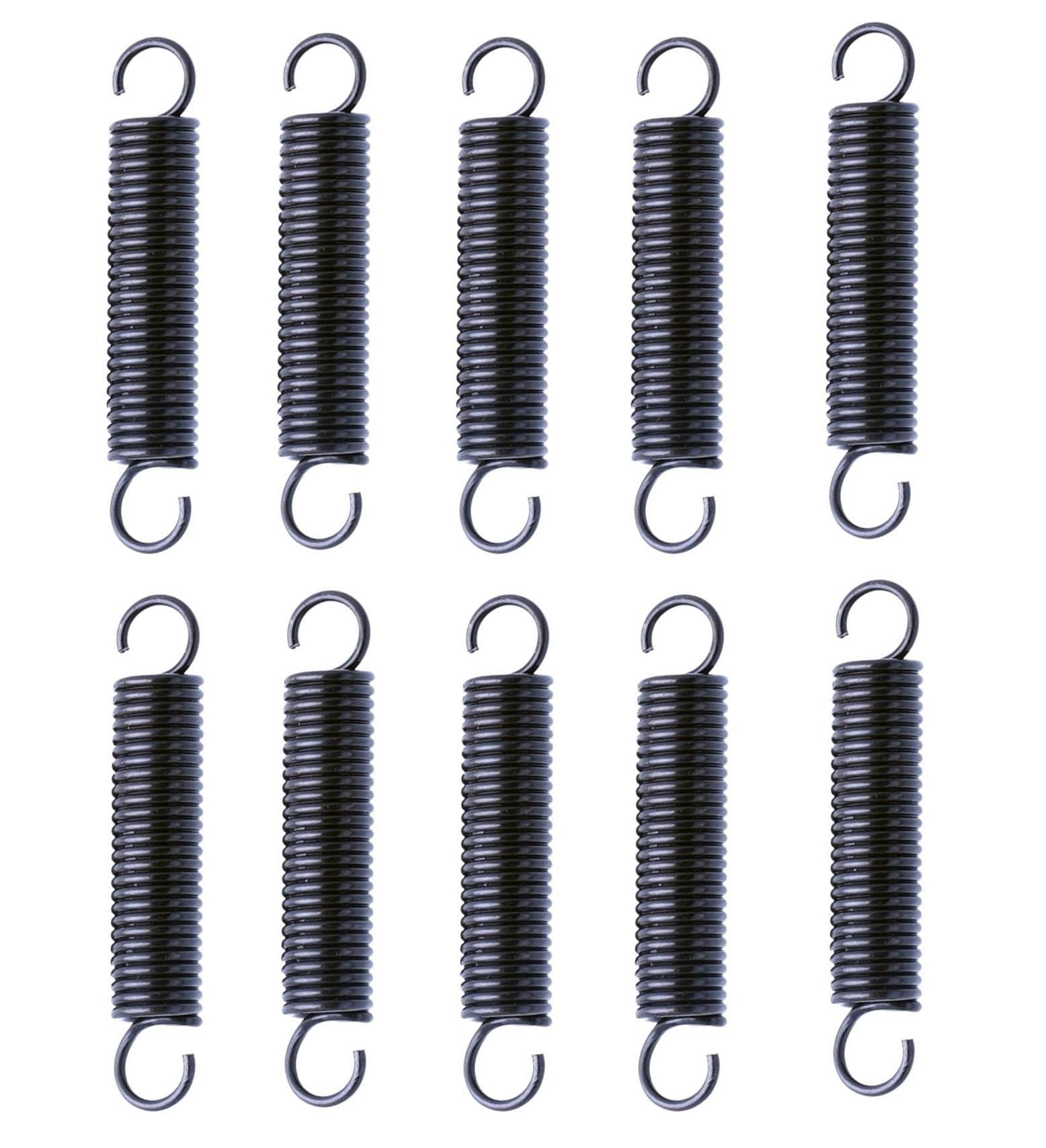 5x Spannfeder Zugfeder 100mm - 1,0mm Draht 10mm Außendurchmesser Mit Haken