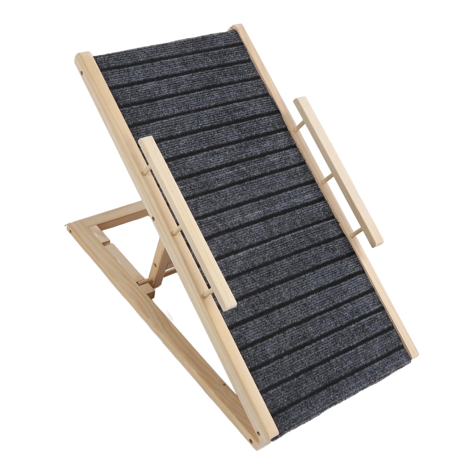 Scala per cani per letto, scala per cani regolabile in altezza, struttura stabile, rampa per cani, piedini antiscivolo, design, rampa per animali domestici, per esterni, auto, SUV, 70 x 35 cm