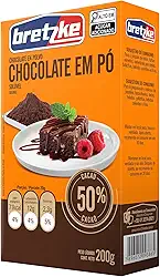 Bretzke – Chocolate em Pó 50% Cacau 200g | Ideal para Bolos, Coberturas e Recheios | Sabor Intenso e Equilibrado | Uso Profissional e Doméstico