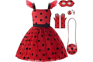 Ladybug Costume Girls Ladybug Dress Lady Bug Costumes for Kids Toddler Ladybird...