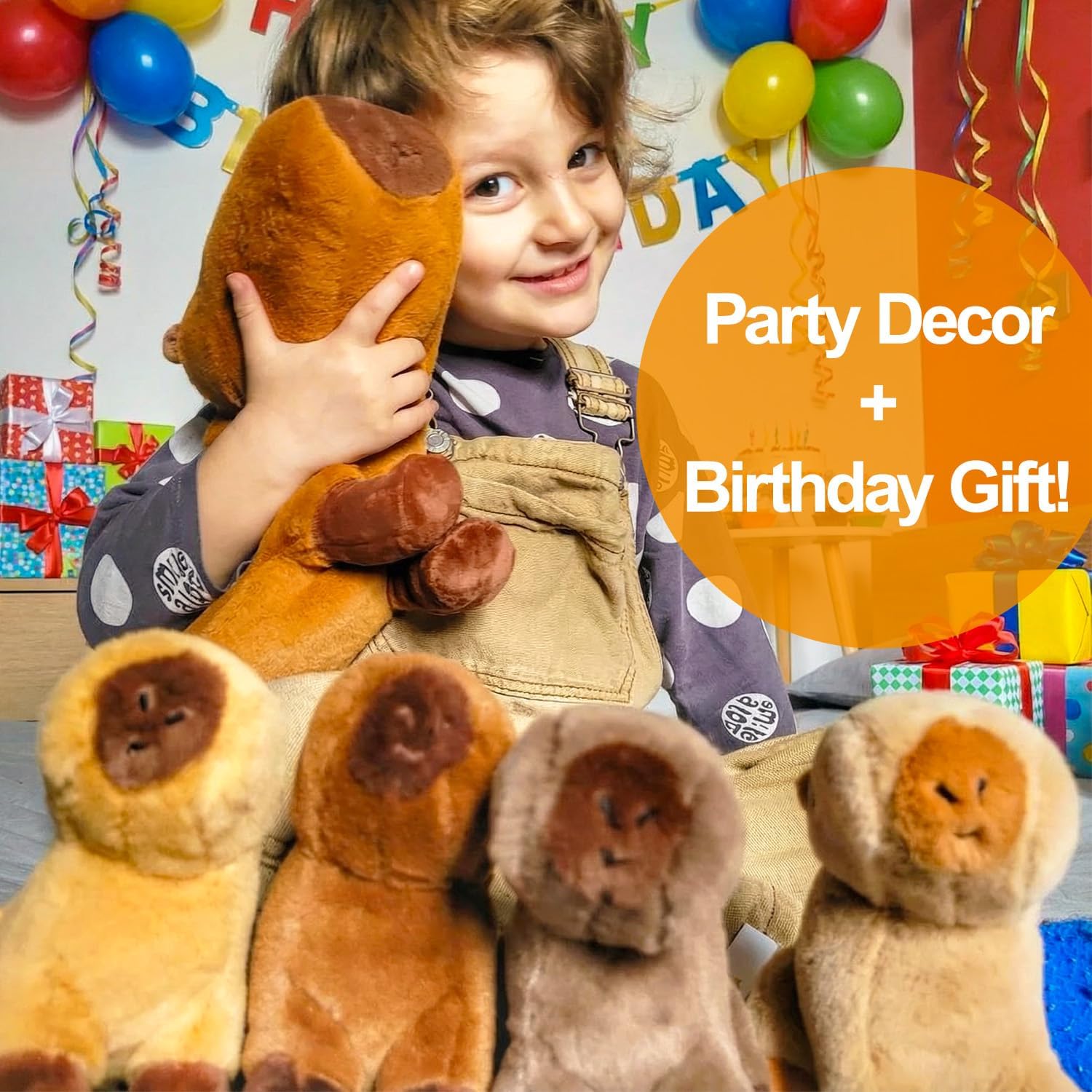 OUOZZZ Capybara Plush Toy, 5-in-1 Large Mommy Capybara Stuffed Animal with 4 Removable Babies Inside, Unique Capibaras Peluches Gift for Girls & Boys, Ideal Birthday Capibara Gift (3+ Years and Up)