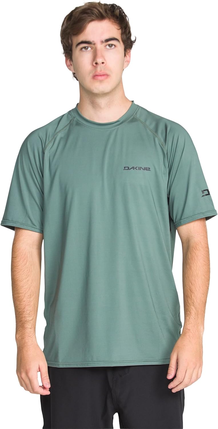 Dakine Men's Short Sleeve Rashguard – UPF 50+ Quick-Dry Swim Shirt for Surf, Paddle, Outdoor, and Gym Use