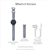 Google Pixel Watch 4 (45 mm) - Android smartwatch with Domed Display, Comprehensive Health and Fitness Tracking and Help from Gemini - Satin Moonstone Aluminium Case - Moonstone Active Band - LTE
