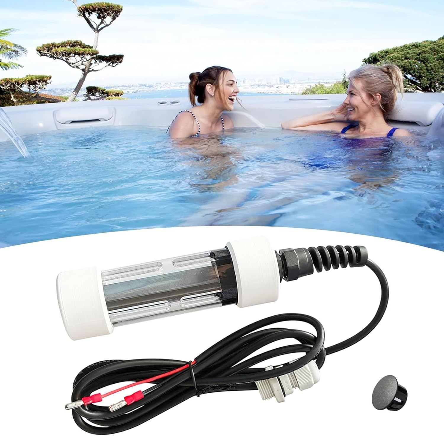 The Salt Cell Replacement for Hot Spring ACE 76078, Plug and Play, Easy Install, Long Lasting Salt Water Cell Replacement for All ACE Hot Tubs