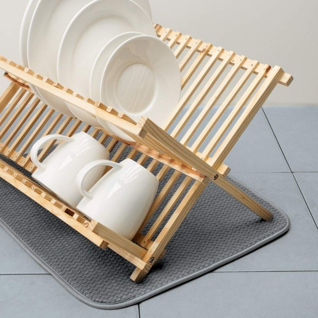 食器乾燥マット 高吸収性マイクロファイバー サンド 45.7×61cm Amazon