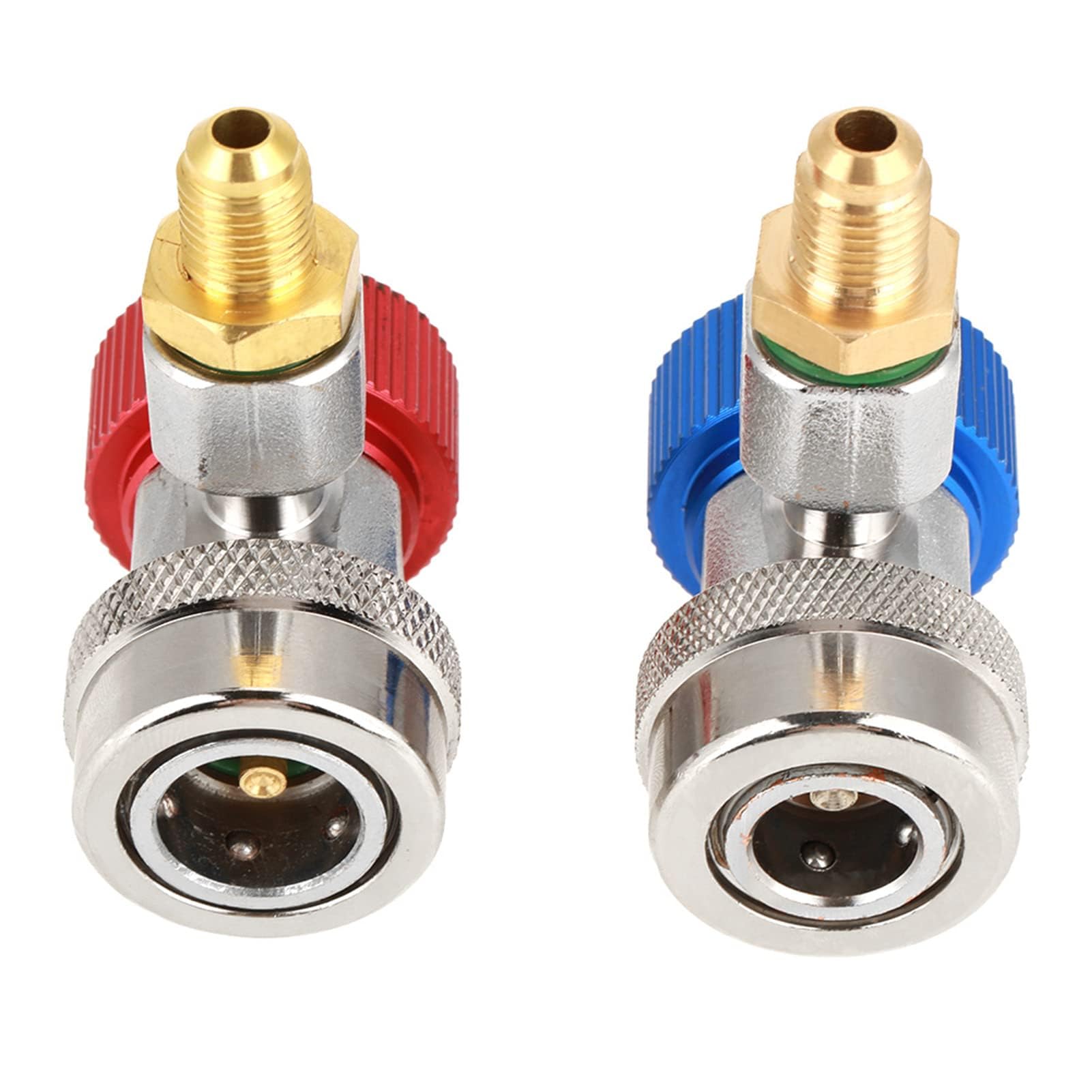 Adattatore per attacco rapido regolabile, adattatore AC R134A, adattatore R134A regolabile ad alto flusso per raccordi per tubi auto Aggiungi