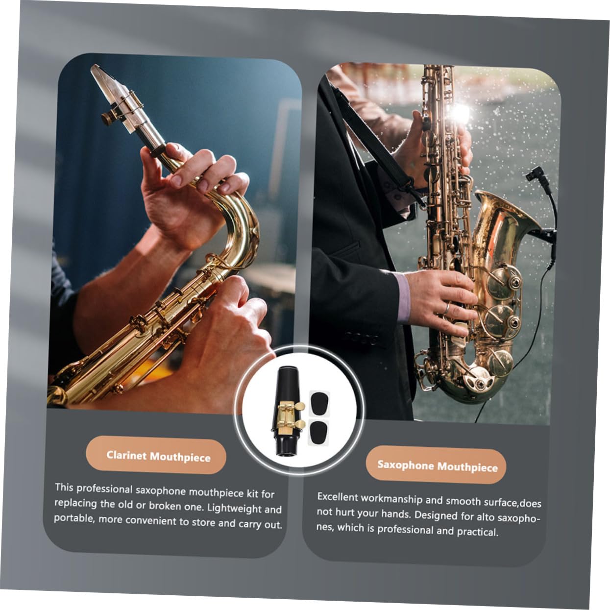 ifundom 3sets Accessori Per Sassofono Tenore Kit Completo Di Accessori Musicali Include Ance Coprire Pad Per Denti e Fibbia Per Musicisti Insegnanti e Studenti e Materiali Resistenti