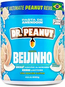 Pasta de Amendoim DR. Peanut Beijinho 600G - Com Whey Protein