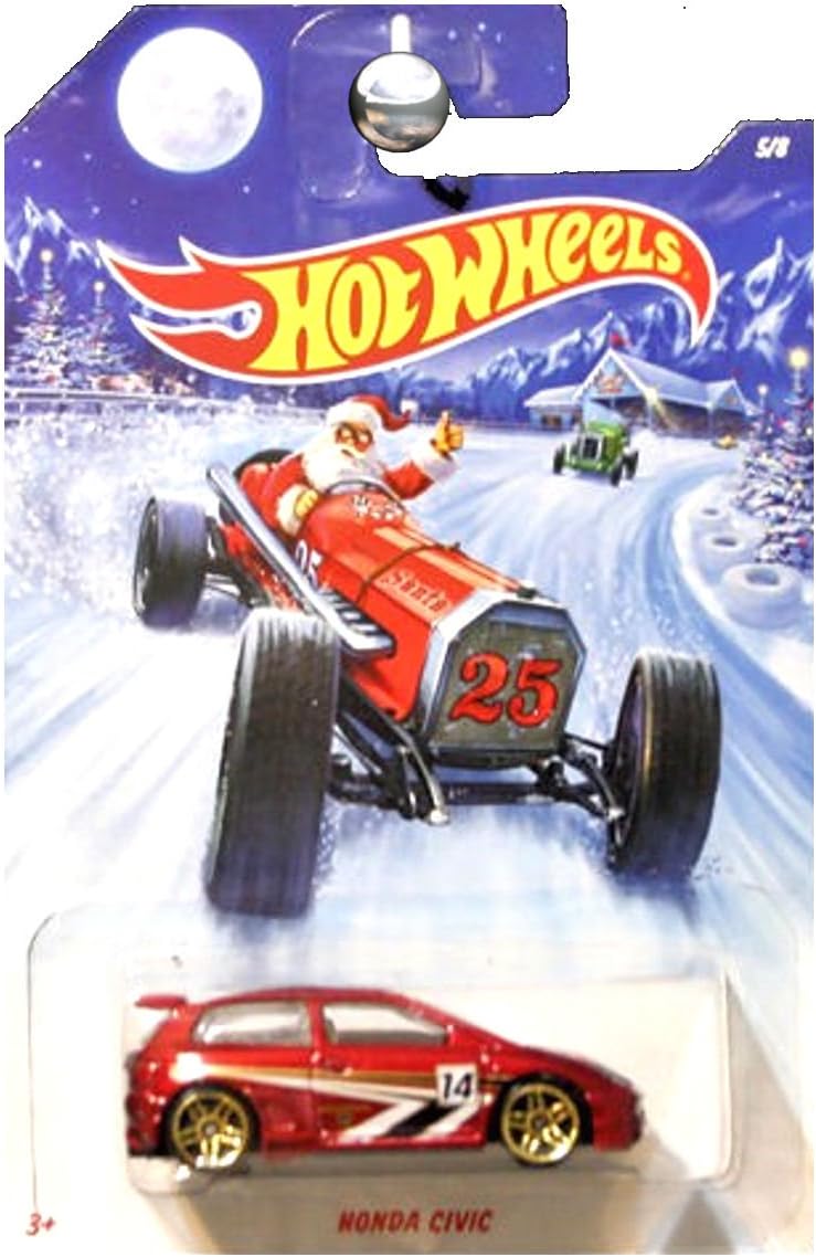 Hot Wheels Holiday Rods Honda Civic Red WALMART