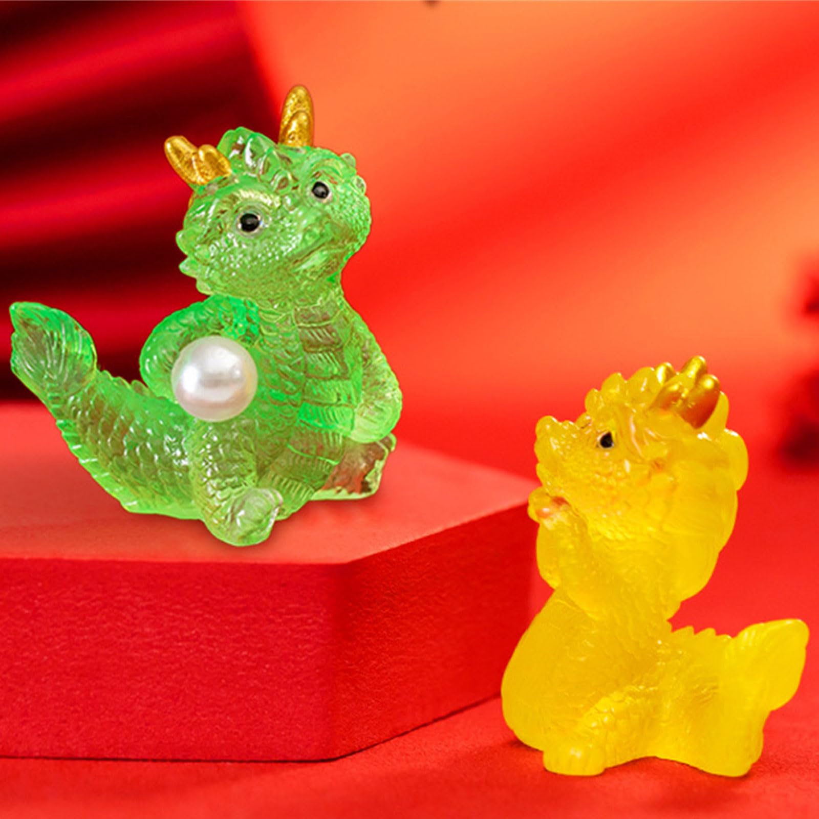 Cartoon Clear Resin Dragon Ornaments Mini Chinese Zodiac Auspicious Dragon  Delicate Funny Dragon Figurine Resin Dragon Figurines : Amazon.co.uk: Home  & Kitchen