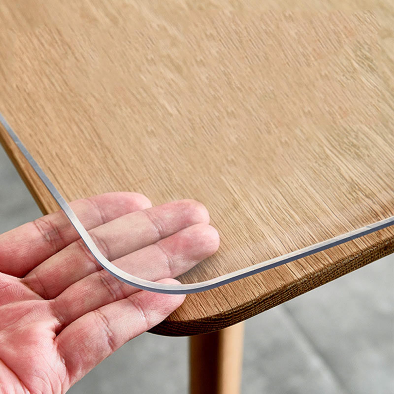 GYYFQH Clear Transparent Table Protector Heat Resistant Clear Transparent Table Cloth Table Top Protectors Clear Crystal Clear Table Cover Pvc Table Cloth Clear Plastic,50×100cm