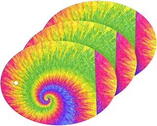 MAOBLYR Quick Absorption Household Cleaning Sponge,Double-Sided Reusable3.54x2.56In,Kitchen Tableware Multi-Purpose Cleaning 3 Sets-Tie Dye Colorfull