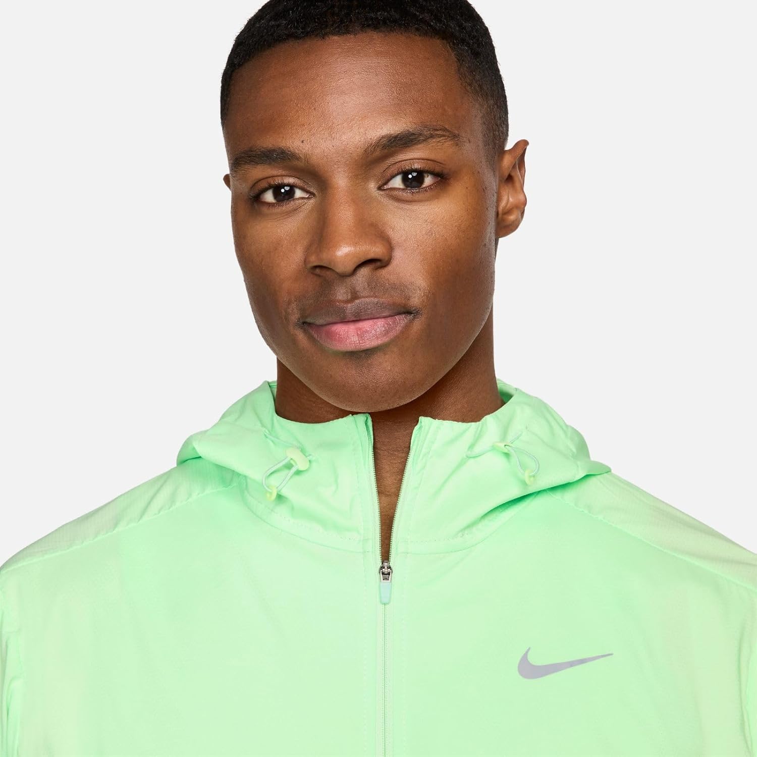 Nike Men's Windrunner Repel Running Jacket L Green/Gray