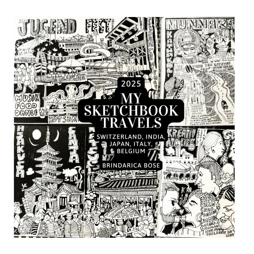 My Sketchbook Travels in 2025: Switzerland, India, Italy, Ghent and Japan