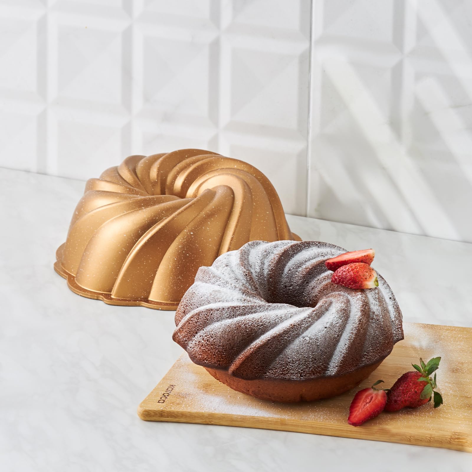 KARACA Cake Pro Pare Gold Cast Cake Mould
