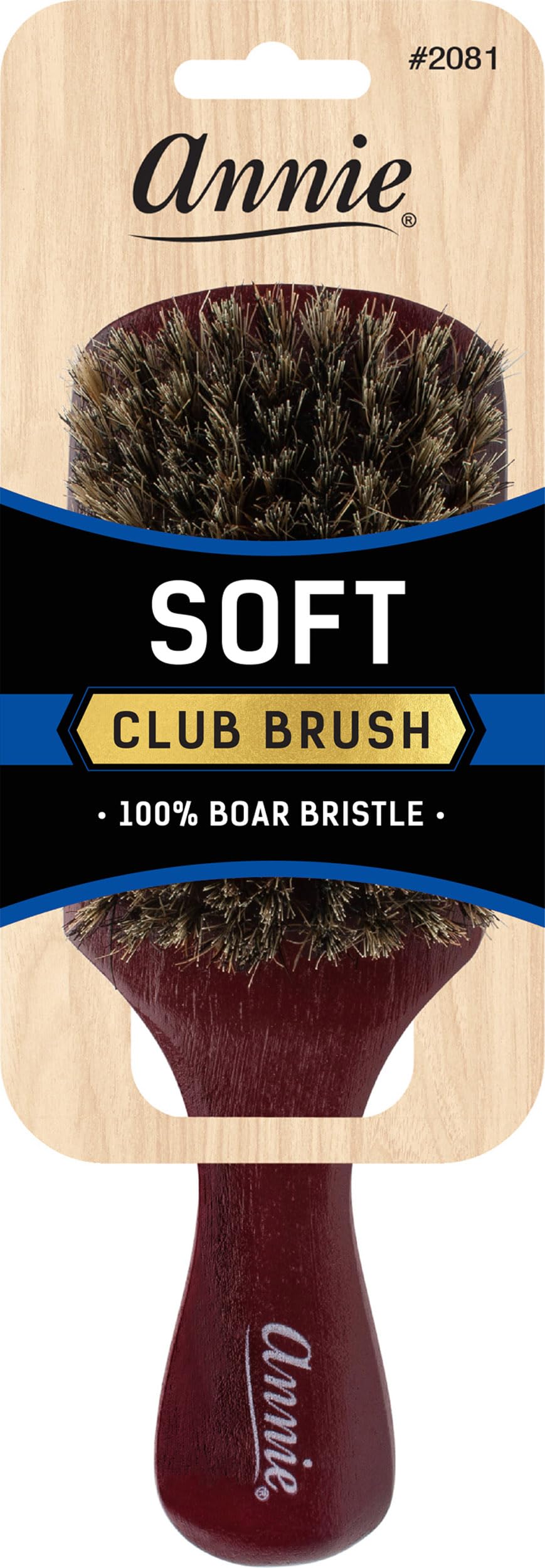 soft club 100% pure BOAR BRISTLE WAVE HAIR BRUSH durag MAN