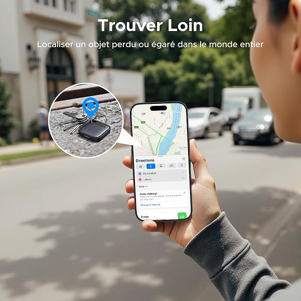 UGREEN FineTrack (4 Pack) supports USB C Charging, Compatible with Apple Find My (iOS only), One charge for 12 months Bluetooth Tracker Tag, Finder for Keys, Wallet, Luggage, Suitcase and More - 5