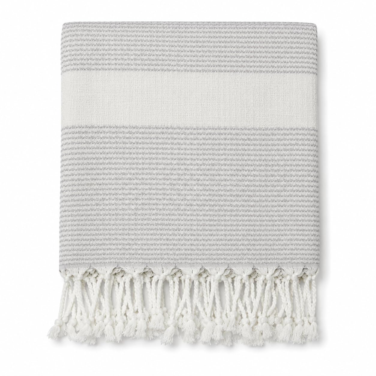 Babila Turkish Hammam Peshtemal Towel | Lightweight & Quick-Drying & Absorbent | Turkish Travel, Spa & Beach Towel | Soft, Compact & Versatile | 100 x 180cm (Beige) — image 1
