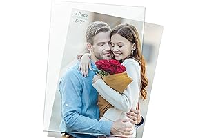 Icona Bay 5x7 Picture Frame Glass Replacement: Crystal Clear Clarity, Superior Protection