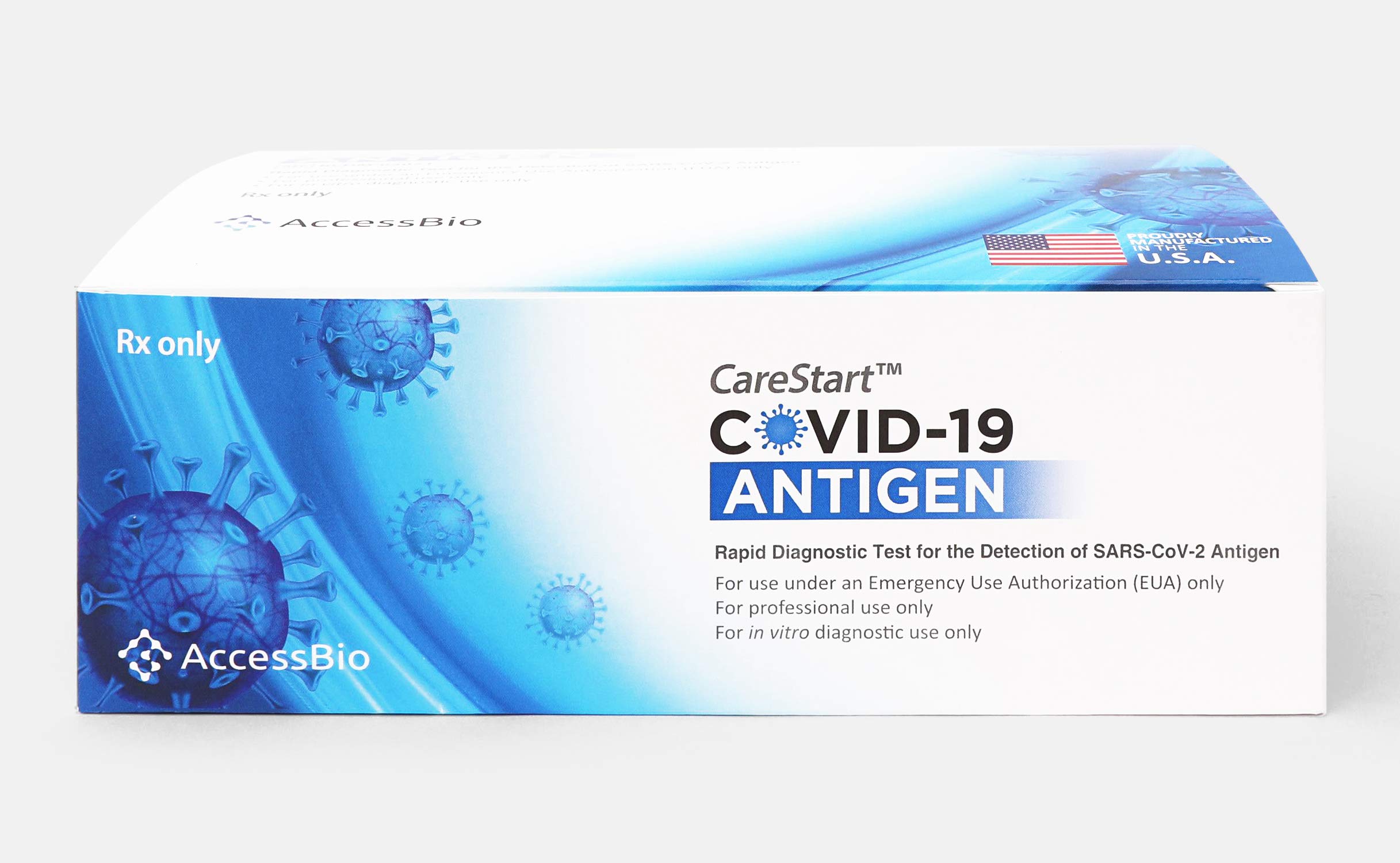 CareStart COVID-19 Antigen Test: Rapid, Sensitive Point-of Care Test to detect SARS-CoV-2 Infection in 10 Minutes - EUA Authorized/CLIA-Waived for Lower Nasal Collection (1 Pallet (12,800 Tests))