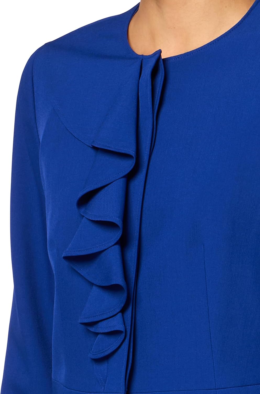 Le Suit Womens Ruffle Front Blazer & Skirt, 2pc Set - Image 3