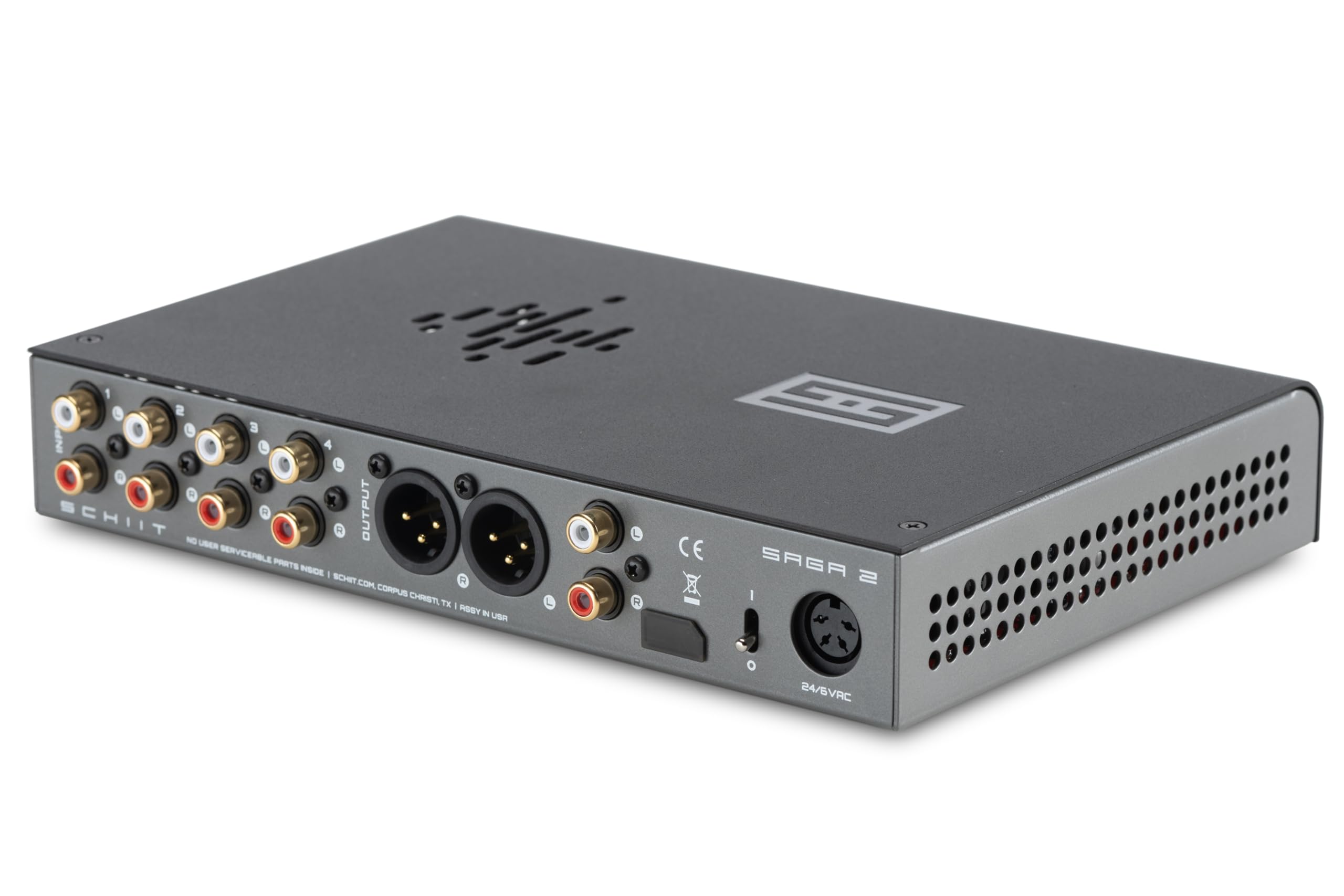 Schiit Saga 2 Class A, Zero-Feedback, Differential Preamplifier with Remote Control -- Black