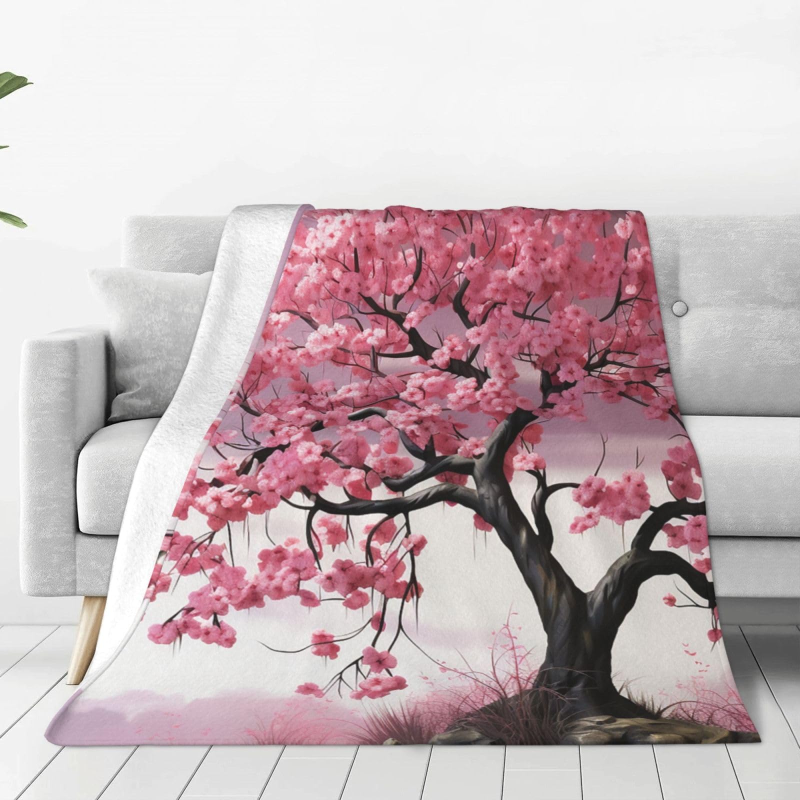 Couverture flanelle rose 152x127 cm le cadeau pour femme doux et réconfortant