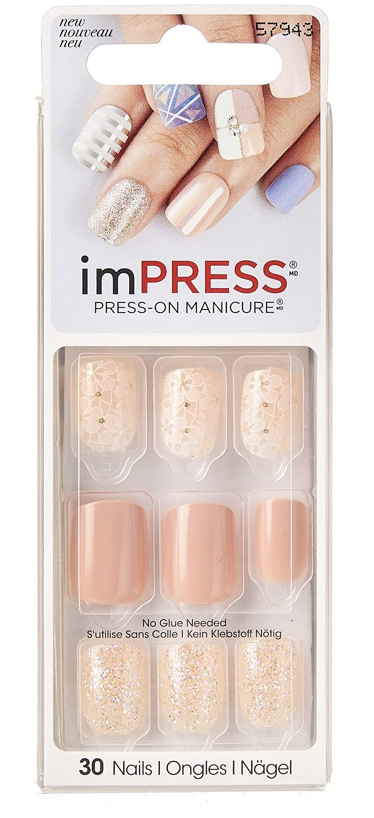 KISS Broadway Impress Accent Nails Night Fever Bipd051(Styles May Vary)