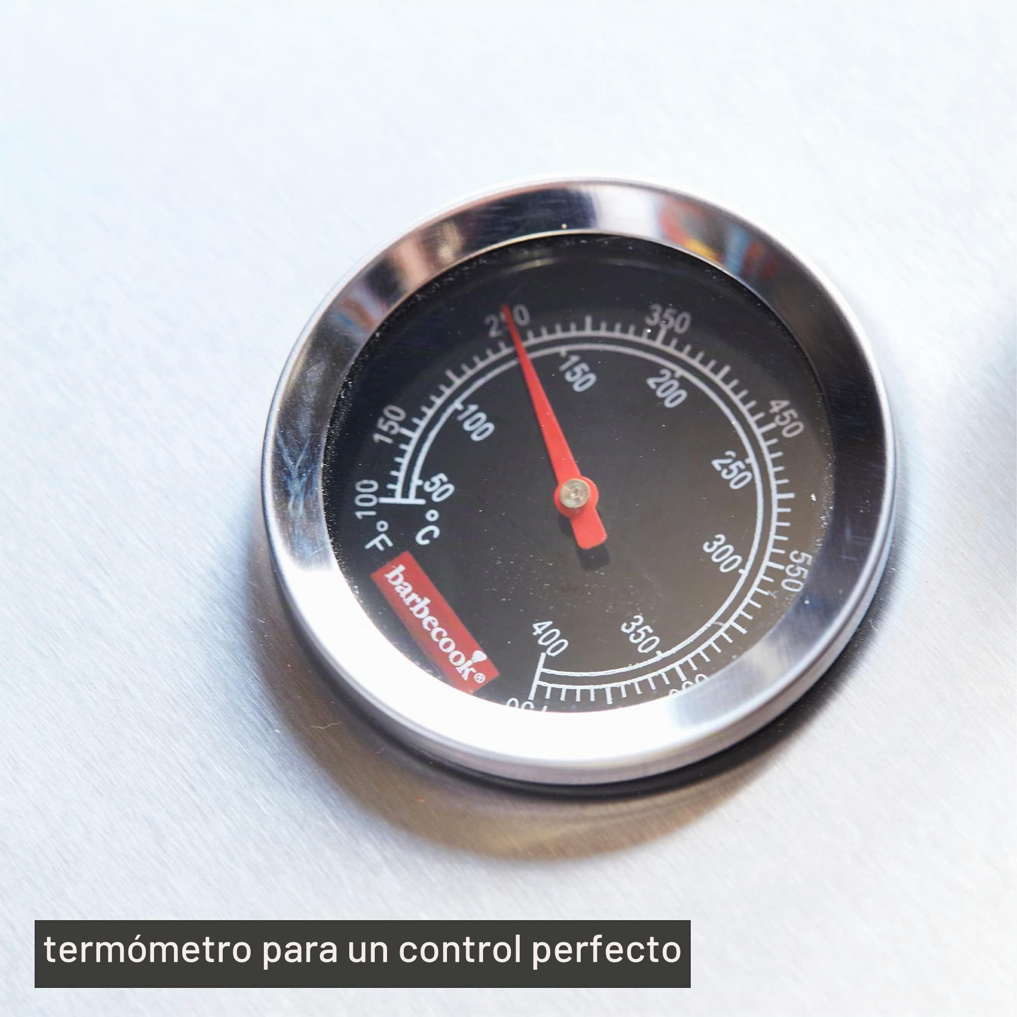 Barbecook Otto 2.0 - Horno eléctrico para ahumar en caliente, acero inoxidable, 26 x 26 x 47 cm