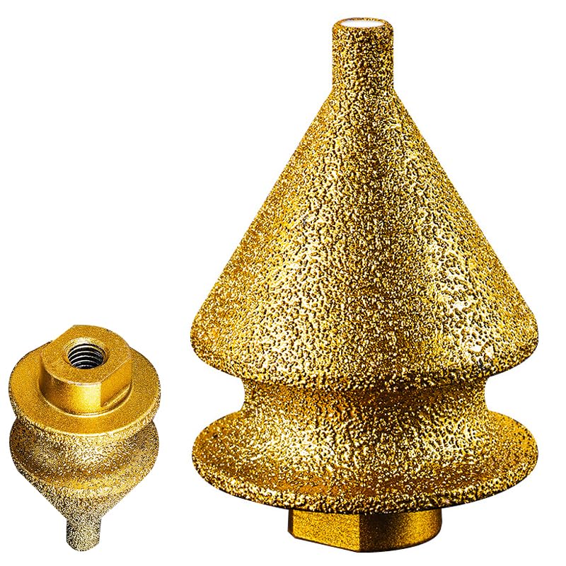 Diamond Chamfering Bit for Angle Grinder, Diamonds Beveling Chamfer Bits, Diamond Hole Saw Kit, Diamonds Countersink Drill Bit, Stone Polishing Tool for Ceramic, Tile, Marble (38MM)