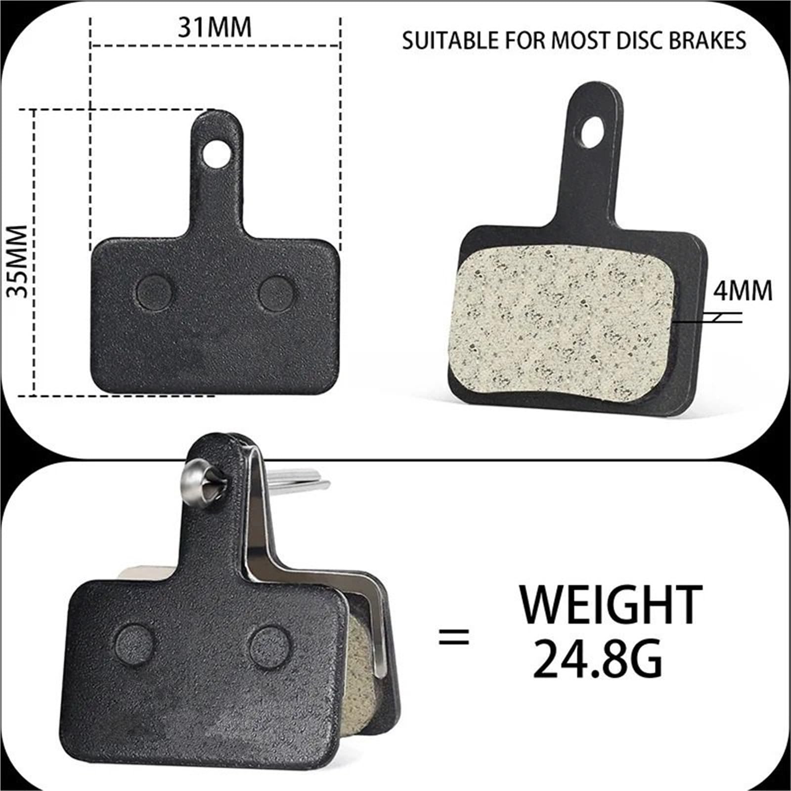 Bremsbeläge Für SHIMANO B01S MTB Bremsbelagsatz Scheibenbremse | Fahrrad Hydraulische Bremsbelag Fahrrad Bremsbelag Harz Disc Pads