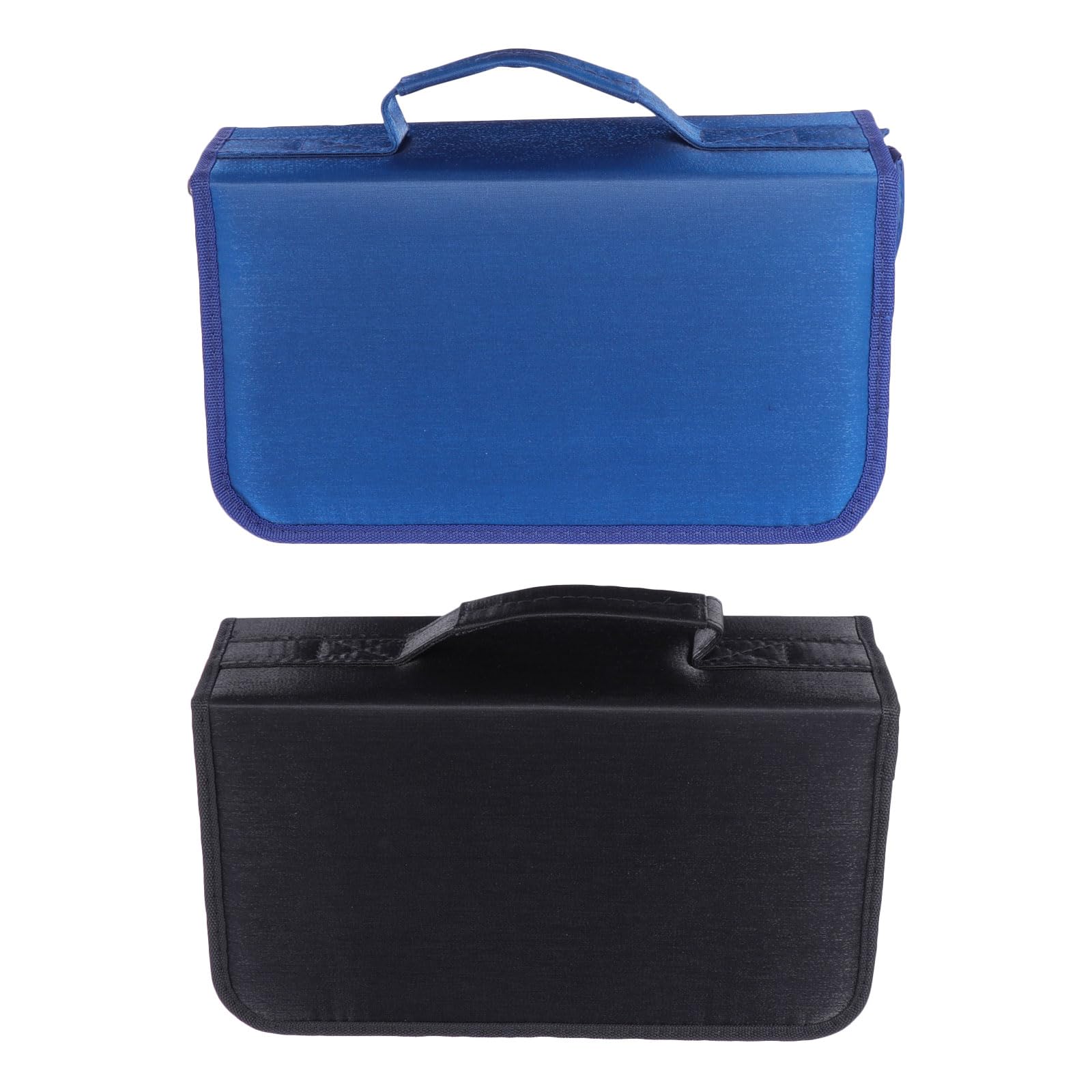 2pezzi Porta CD Custodia Capacità di Raccoglitore per Dvd Trasparente Organizer Portatile per Archiviazione di Dischi Supporto Protettivo per Auto e Viaggi Colore Casuale