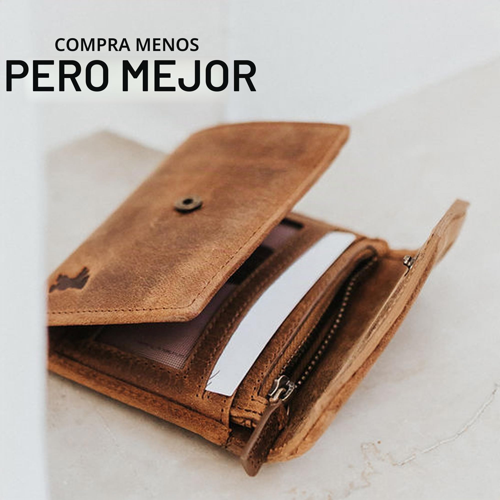 Berliner Bags Katy Monedero Pequeño de Piel para Mujer, 3 Compartimentos