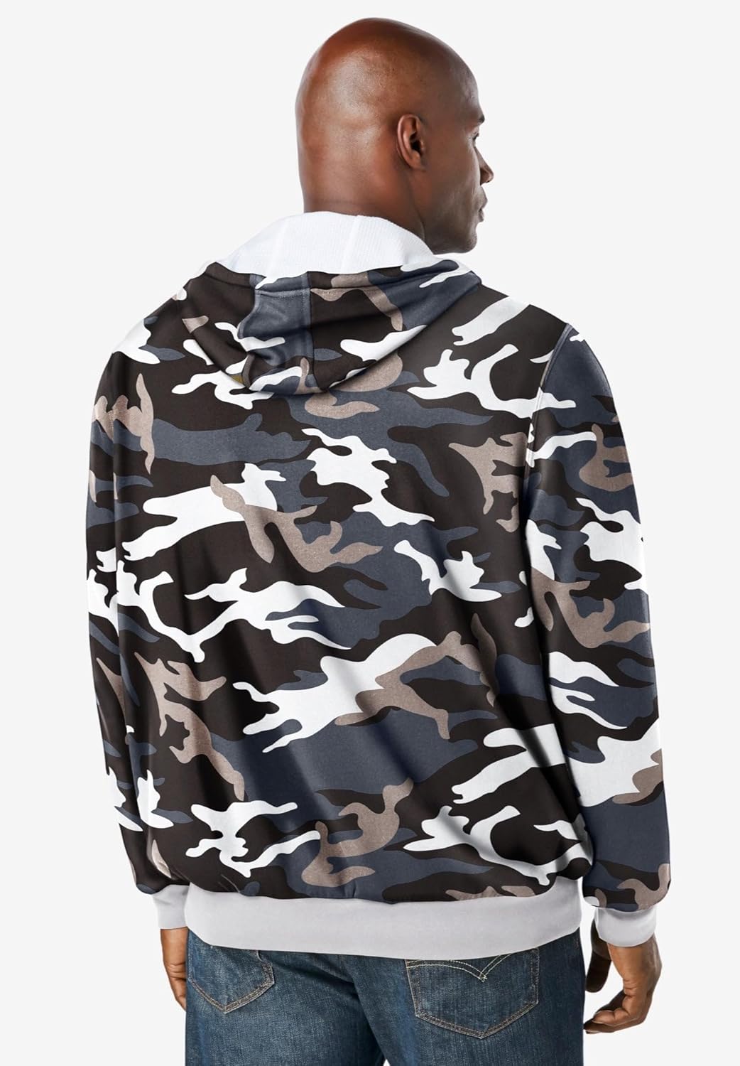 Boulder Creek by KingSize Men's Big & Tall Full-Zip Thermal Hoodie