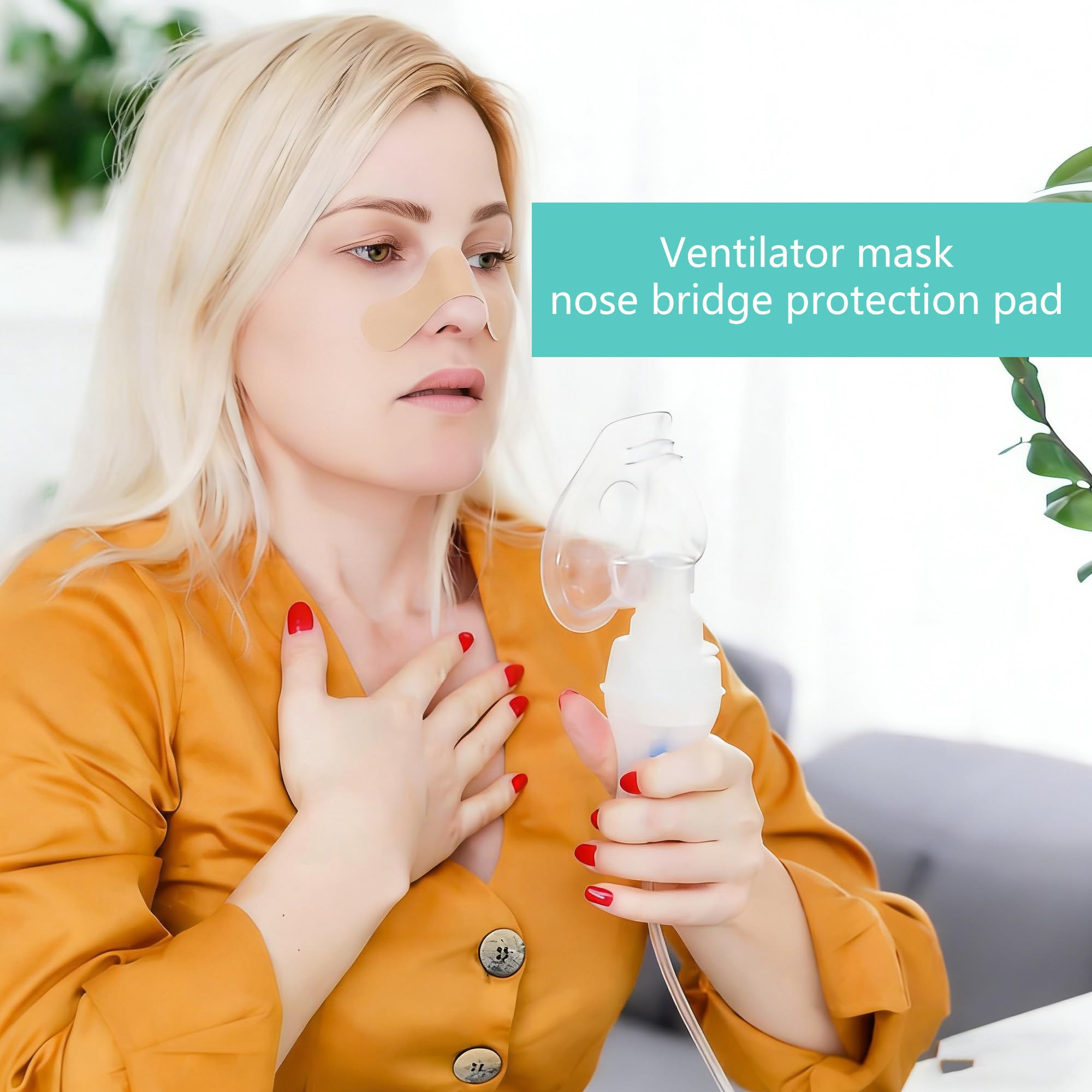4 sztuki CPAP noski piankowe z żelowym silikonem, nakładki na nos do masek, ochrona mostku nosa, zmniejszają nacisk i podrażnienia skóry, zapobiegają wyciekom maski, uniwersalne dopasowanie