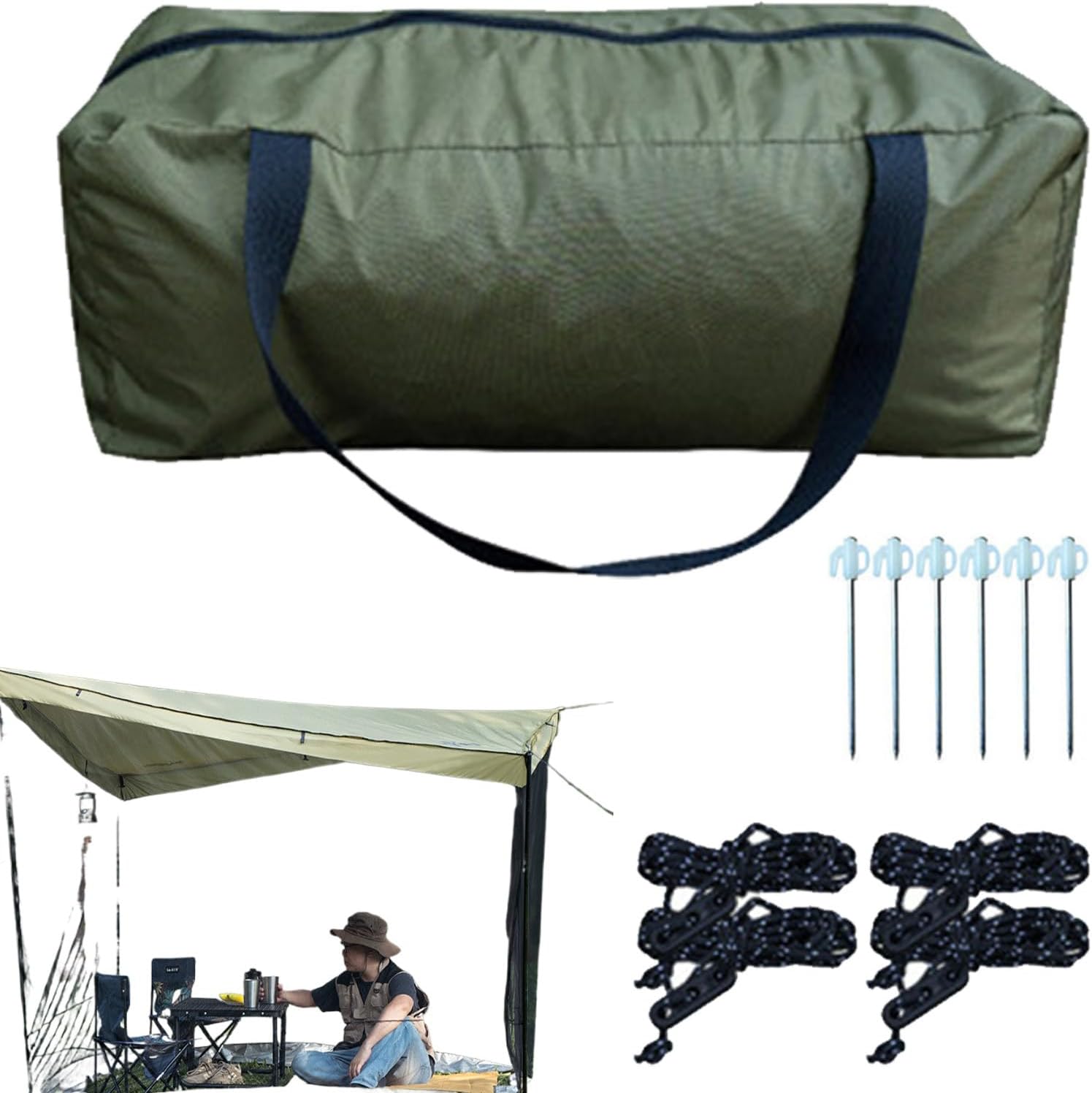 アウトドア テント, 設置不要 虫よけネット付きシェルター, キャノピー対応 インインナーーテント スクリーンンハウス, パティオ